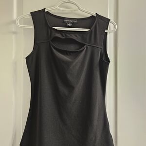 INC International Concepts Black Cutout Tank Top